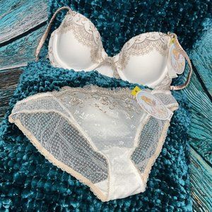 NWT In Bloom by Jonquil Bra & Panty Set 34B/M